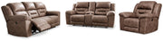 Stoneland Living Room Set Ashley Furniture Living Room Set Sofa/Loveseat/Recliner / Fossil / Option 2 Fresh Start Furniture