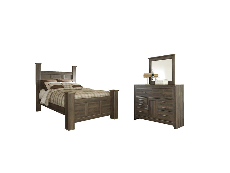 Juararo Bedroom Set Ashley Furniture Bedroom Set Poster Bed / 5-Piece: Dresser & Mirror/Bed (Headbo Fresh Start Furniture