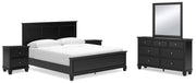 Lanolee Bedroom Set Ashley Furniture Bedroom Set 7-Piece: Dresser & Mirror/Bed (Headboard, Footboar Fresh Start Furniture
