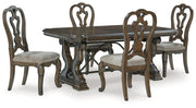 Maylee Dining Room Set Ashley Furniture Dining Room Set 5-Piece: Dining Ext. Table/4-Dining Chair Fresh Start Furniture