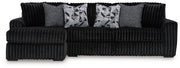 Midnight-Madness Sectional Sofa with Chaise Ashley Furniture Sectional Onyx / Left-Arm Facing Fresh Start Furniture