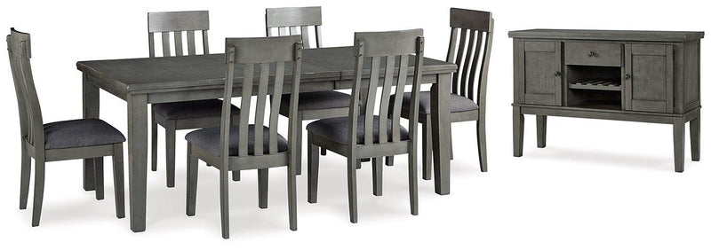 Hallanden Dining Room Set Ashley Furniture Dining Room Set 7-Piece: Server/Dining Table/6-Dining Chair Fresh Start Furniture