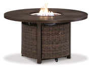 Paradise Trail Outdoor Sofa, Lounge Chairs and Fire Pit Table Ashley Furniture Outdoor Table Set  Fresh Start Furniture