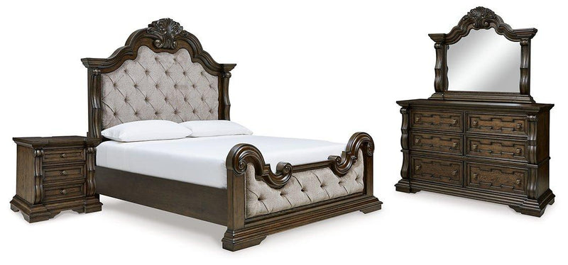 Maylee Bedroom Set Ashley Furniture Bedroom Set 6-Piece: Bed (Headboard,Footboard,Rails)/Dresser & Fresh Start Furniture