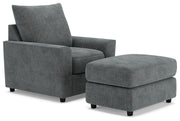 Stairatt Living Room Set Ashley Furniture Living Room Set Chair/Ottoman / Gravel Fresh Start Furniture