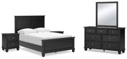 Lanolee Bedroom Set Ashley Furniture Bedroom Set 7-Piece: Dresser & Mirror/Bed (Headboard, Footboar Fresh Start Furniture