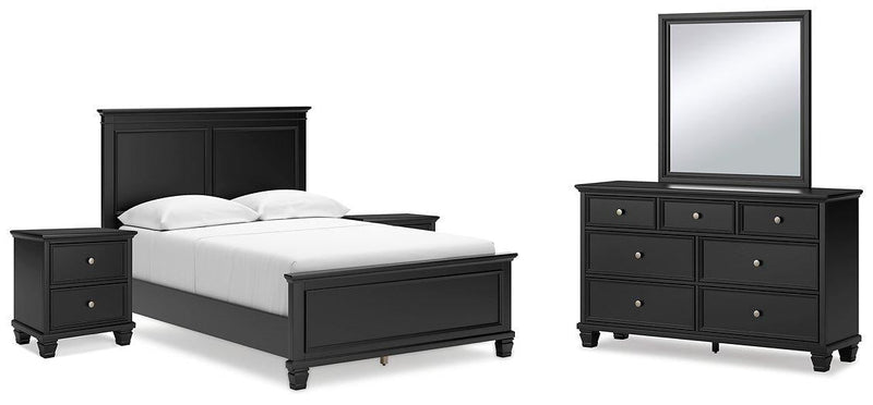 Lanolee Bedroom Set Ashley Furniture Bedroom Set 7-Piece: Dresser & Mirror/Bed (Headboard, Footboar Fresh Start Furniture