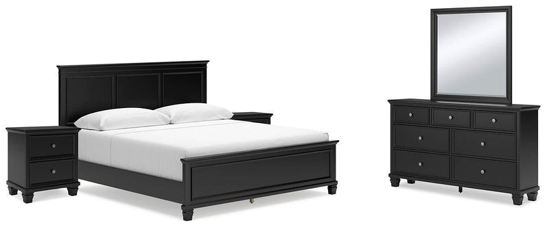 Lanolee Bedroom Set Ashley Furniture Bedroom Set 7-Piece: Dresser & Mirror/Bed (Headboard, Footboar Fresh Start Furniture