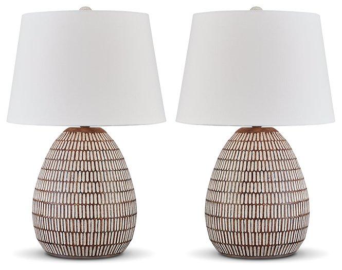Darrich Lamp Set -  Ashley Furniture Table Lamp Set  Fresh Start Furniture
