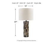 Ellford Lamp Set -  Ashley Furniture Table Lamp Set  Fresh Start Furniture