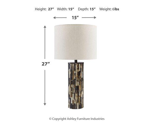 Ellford Lamp Set -  Ashley Furniture Table Lamp Set  Fresh Start Furniture