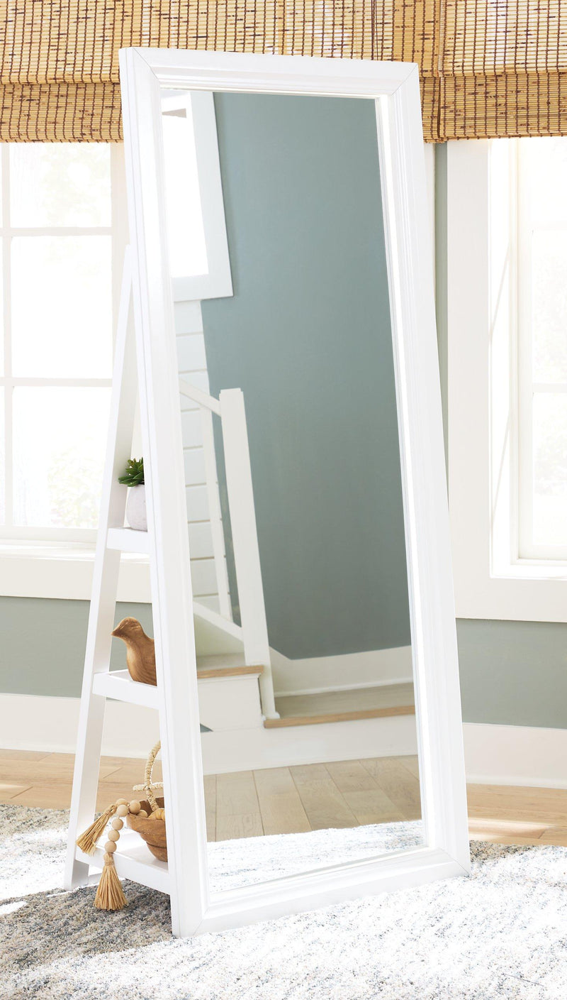 Evesen Floor Standing Mirror/Storage -  Ashley Furniture Mirror  Fresh Start Furniture