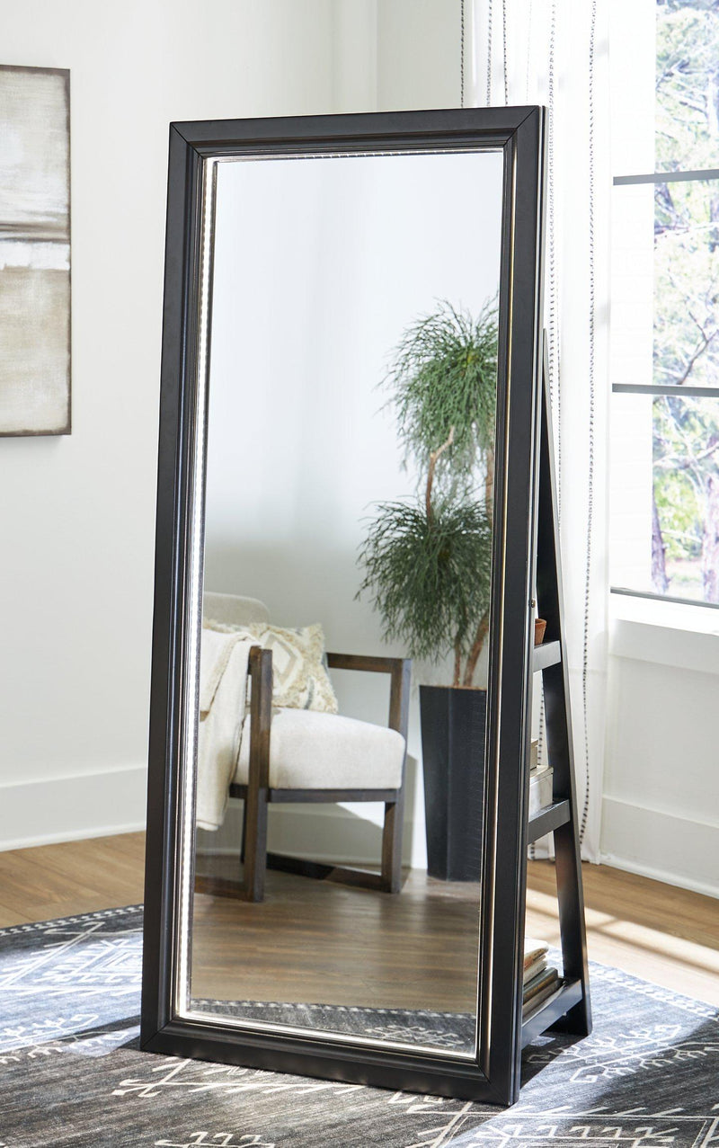Evesen Floor Standing Mirror/Storage -  Ashley Furniture Mirror  Fresh Start Furniture