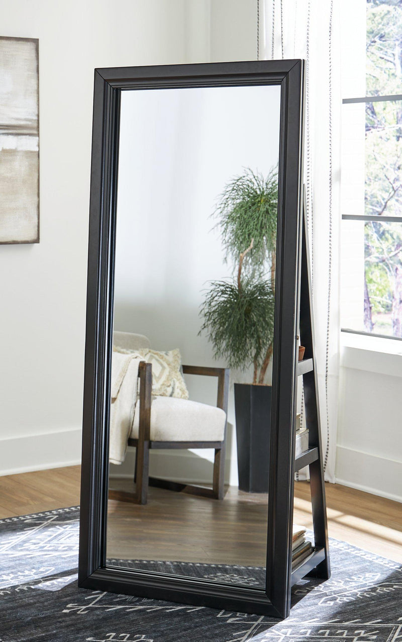 Evesen Floor Standing Mirror/Storage -  Ashley Furniture Mirror  Fresh Start Furniture