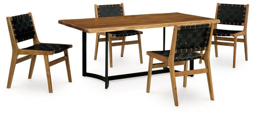 Fortmaine Dining Package Ashley Furniture Casual Seating Set 2-Piece: Dining Table/4-Dining Chair Fresh Start Furniture