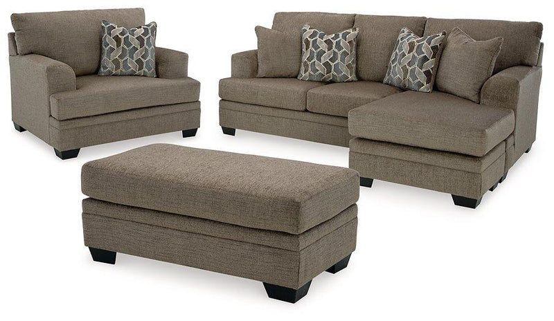 Stonemeade Living Room Set Ashley Furniture Living Room Set 3-Piece: Chofa/Chair/Ottoman / Nutmeg Fresh Start Furniture