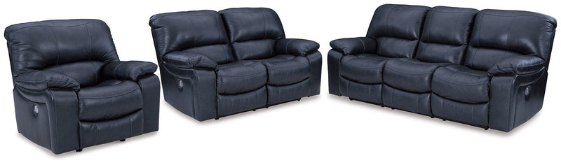 Leesworth Living Room Set Ashley Furniture Living Room Set 3-Piece: Sofa/Loveseat/Recliner / Ocean Fresh Start Furniture