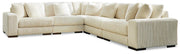 Lindyn Sectional Ashley Furniture Sectional Ivory / 5-Piece: Left-Arm Facing Corner Chair/Wedg Fresh Start Furniture
