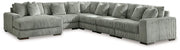 Lindyn Sectional with Chaise Ashley Furniture Sectional Fog / 6-Piece / Left-Arm Facing Fresh Start Furniture