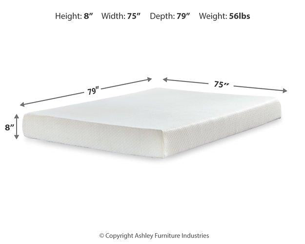 Chime 8 Inch Memory Foam Mattress in a Box -  Ashley Furniture Memory Foam Mattress  Fresh Start Furniture