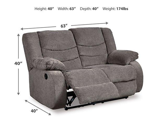 Tulen Reclining Loveseat Ashley Furniture Loveseat  Fresh Start Furniture