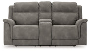 Next-Gen DuraPella Power Reclining Loveseat with Console Ashley Furniture Loveseat Slate Fresh Start Furniture