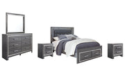 Lodanna Bedroom Set Ashley Furniture Bedroom Set Panel Bed w/ Storage / 7-Piece: Dresser & Mirror/B Fresh Start Furniture