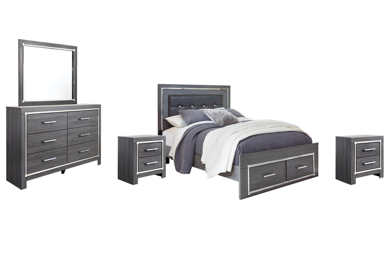 Lodanna Bedroom Set Ashley Furniture Bedroom Set Panel Bed w/ Storage / 7-Piece: Dresser & Mirror/B Fresh Start Furniture