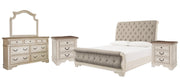 Realyn Bedroom Set Ashley Furniture Bedroom Set Sleigh Bed / 7-Piece: Dresser & Mirror/Bed (Headbo Fresh Start Furniture