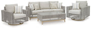 Seton Creek Outdoor Upholstery Set Ashley Furniture Outdoor Table Set Default Title Fresh Start Furniture