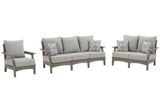 Visola Outdoor Seating Set -  Ashley Furniture Outdoor Seating Set  Fresh Start Furniture