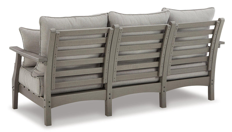 Visola Outdoor Sofa and Loveseat Set -  Ashley Furniture Outdoor Table Set  Fresh Start Furniture