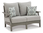 Visola Outdoor Sofa and Loveseat Set -  Ashley Furniture Outdoor Table Set  Fresh Start Furniture