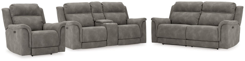 Next-Gen DuraPella Living Room Set Ashley Furniture Living Room Set Slate / 3-Piece: Sofa/Loveseat/Recliner Fresh Start Furniture