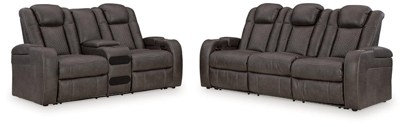 Fyne-Dyme Living Room Set Ashley Furniture Living Room Set Sofa/Loveseat / Shadow Fresh Start Furniture