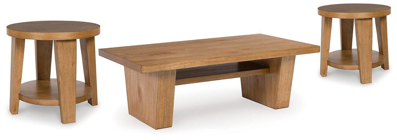 Kristiland Occasional Table Set Ashley Furniture Table Set 3-Piece: Cocktail Table/2-End Table Fresh Start Furniture