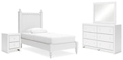 Mollviney Bedroom Set Ashley Furniture Youth Bedroom Set 6-Piece: Bed (Headboard,Footboard,Rails)/Dresser & Fresh Start Furniture