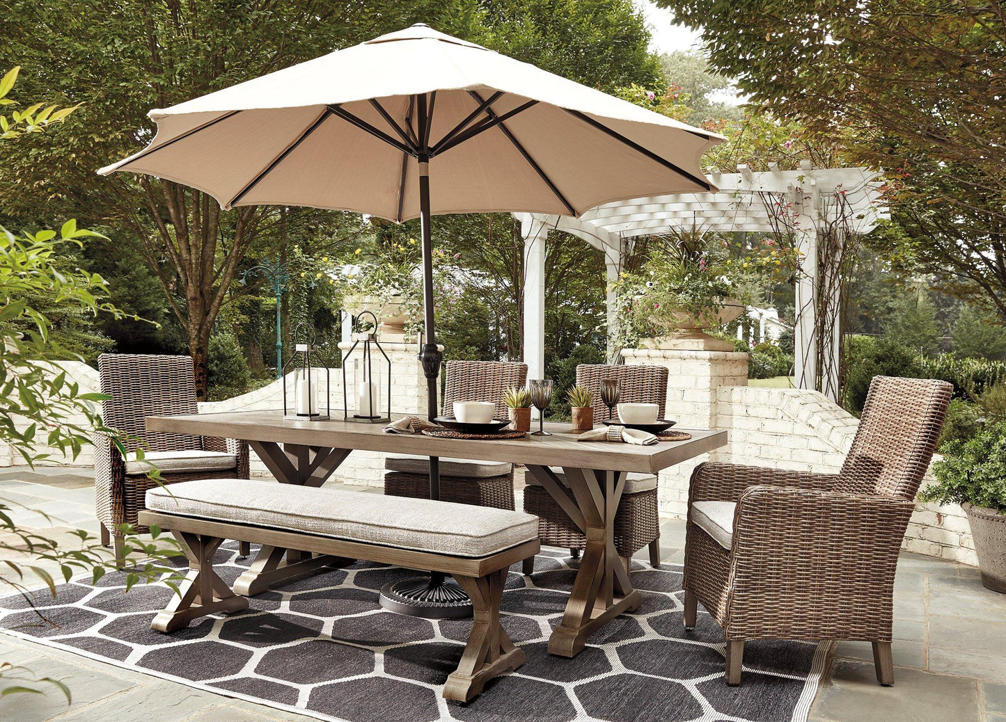 Beachcroft Outdoor Dining Set -  Ashley Furniture Outdoor Dining Set