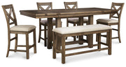 Moriville Counter Height Dining Set Ashley Furniture Dining Room Set Counter Height Table/Bench/4-Barstool Fresh Start Furniture
