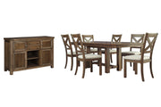 Moriville Dining Room Set Ashley Furniture Dining Room Set Server/Dining Table/6-Dining Chair Fresh Start Furniture