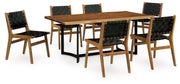 Fortmaine Dining Package Ashley Furniture Casual Seating Set 2-Piece: Dining Table/6-Dining Chair Fresh Start Furniture