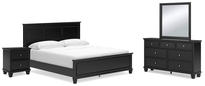 Lanolee Bedroom Set Ashley Furniture Bedroom Set 6-Piece: Dresser & Mirror/Bed (Headboard, Footboar Fresh Start Furniture