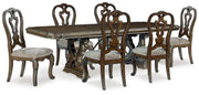 Maylee Dining Room Set Ashley Furniture Dining Room Set 7-Piece: Dining Ext. Table/6-Dining Chair Fresh Start Furniture
