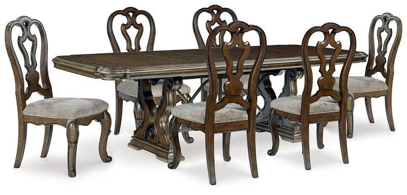 Maylee Dining Room Set Ashley Furniture Dining Room Set 7-Piece: Dining Ext. Table/6-Dining Chair Fresh Start Furniture