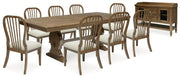 Sturlayne Dining Room Set Ashley Furniture Dining Room Set 10-Piece: Dining Table/Server/8-Dining Chair Fresh Start Furniture