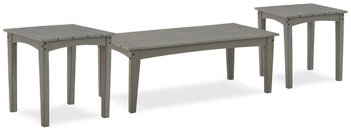 Visola Outdoor Occasional Table Set -  Ashley Furniture Outdoor Table Set  Fresh Start Furniture