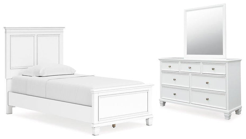 Fortman Bedroom Set Ashley Furniture Bedroom Set 5-Piece: Dresser & Mirror/Bed (Headboard, Footboar Fresh Start Furniture