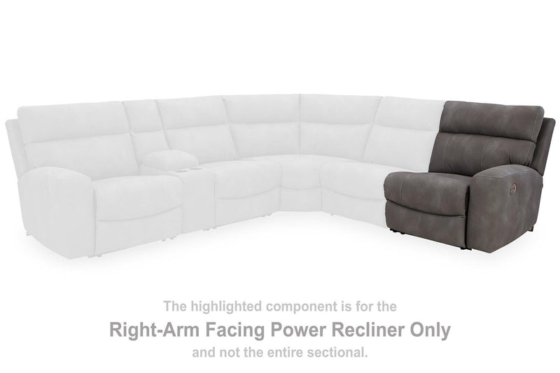Next-Gen DuraPella Power Reclining Sectional Loveseat with Console Ashley Furniture Sectional  Fresh Start Furniture