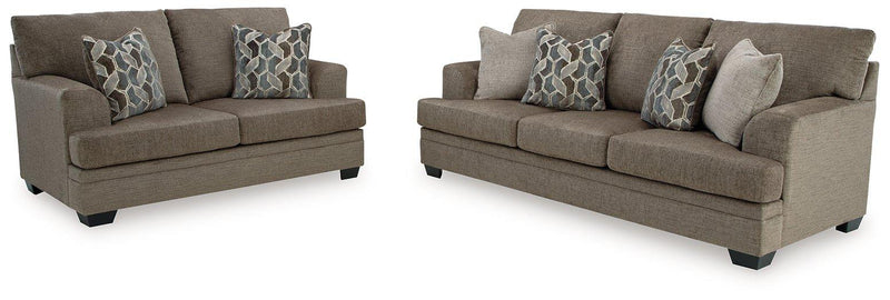 Stonemeade Living Room Set Ashley Furniture Living Room Set 2-Piece: Sofa/Loveseat / Nutmeg Fresh Start Furniture