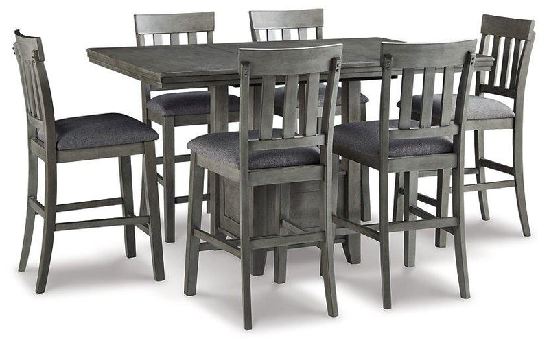 Hallanden Dining Room Set Ashley Furniture Dining Room Set 7-Piece: Counter Height Table/6-Barstool Fresh Start Furniture